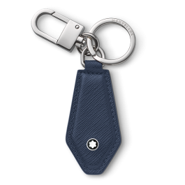 Porta Chaves Azul em Pele