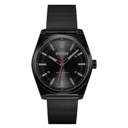 Relógio Homem Aço Malha Milanesa #ARK