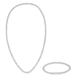 Set Homem Colar e Pulseira Aço