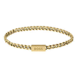 Pulseira Homem malha corrente dourada