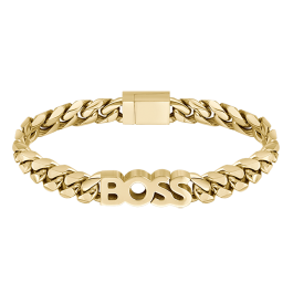 Pulseira Homem malha corrente dourada