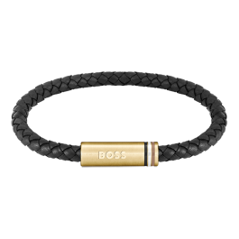 Pulseira Homem Pele e Aço ARES SINGLE
