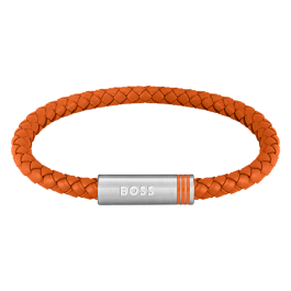 Pulseira Homem Pele e Aço ARES SINGLE