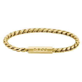 Pulseira Homem Aço Dourado Malha DORAN