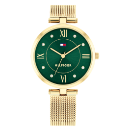 Relógio Senhora Dourado Malha Milanesa