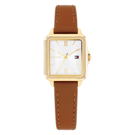 Relógio Mulher Quadrado Pele