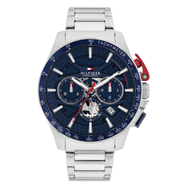 Relógio Homem Cronógrafo Alumínio e Pele