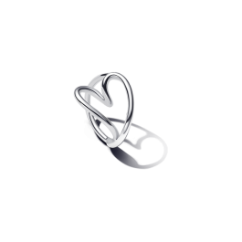 Anel Coração com design orgânico