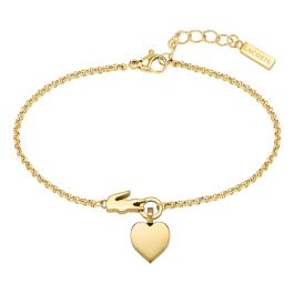 Pulseira Mulher aço dourado LOVE MY CROC