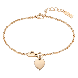 Pulseira Mulher aço dourado LOVE MY CROC