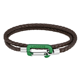 Pulseira Homem dupla pele e aço MATT