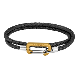 Pulseira Homem dupla pele e aço MATT