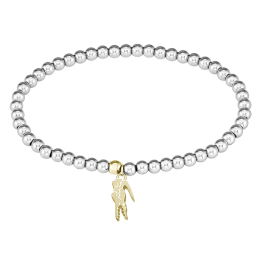 Pulseira Mulher contas aço bicolor ORBE