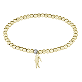 Pulseira Mulher contas aço bicolor ORBE