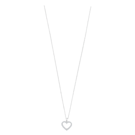 Colar OBINOR Coração Prateado