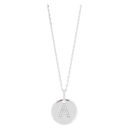 Colar ELLANOR LETTER A Prateado