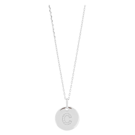 Colar ELLANOR LETTER C Prateado