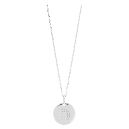Colar ELLANOR LETTER D Prateado
