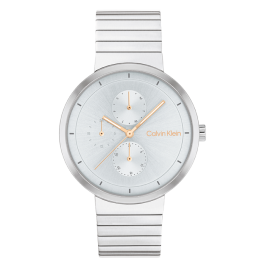 Relógio Senhora Azul e Prateado em Aço