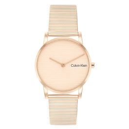 Relógio Senhora Dourado Rosa em Aço