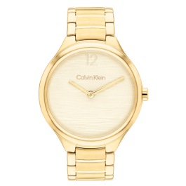 Relógio Senhora Dourado em Aço