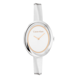 Relógio Senhora Aço e Dourado Rosa