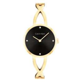 Relógio Senhora Dourado e Preto