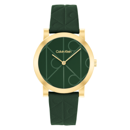 Relógio Senhora em Verde e Dourado
