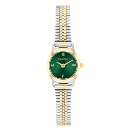 Relógio Senhora Verde e Dourado