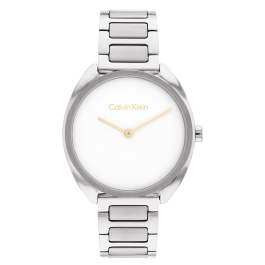 Relógio Senhora Branco em Aço