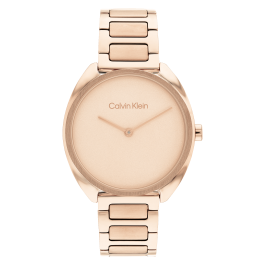 Relógio Senhora Dourado Rosa em Aço