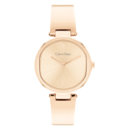 Relógio Senhora Dourado Rosa com Bangle