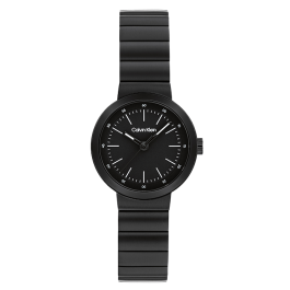 Relógio Senhora Preto em Aço