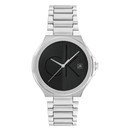 Relógio Homem em Aço e Preto