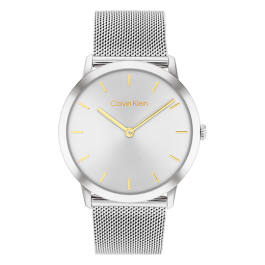 Relógio Senhora Prateado e Dourado em Aço