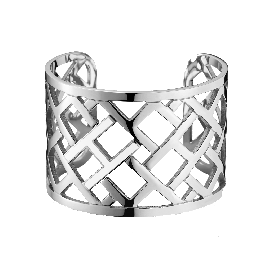 Bangle H Aço Prateado