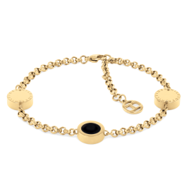 Pulseira Aço Dourado Onix