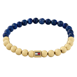 Pulseira Mulher Aço Dourado Lápis-Lazúli