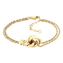 Pulseira Mulher Aço IP Dourado Nó