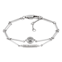 Pulseira Dupla Mulher Aço