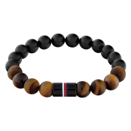 Pulseira Homem Olho-de-Tigre, Ónix, Mad.