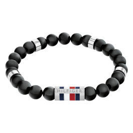 Pulseira Homem Aço e Ónix