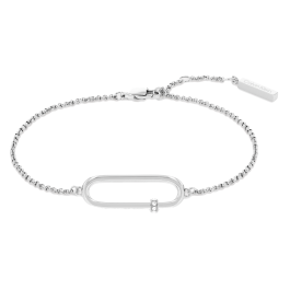Pulseira Senhora em Aço com Cristais