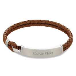 Pulseira Homem em Pele Castanha Escura