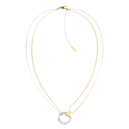 Colar Senhora em Aço e Dourado