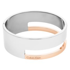 Pulseira Senhora em Aço e Dourado Rosa