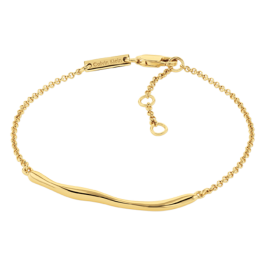 Pulseira Senhora em Prata Dourada