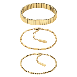 Pulseiras Trio Senhora em Dourado