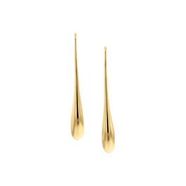 Brincos Gota Senhora em Prata Dourada