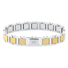 Pulseira Homem em Aço e dourado